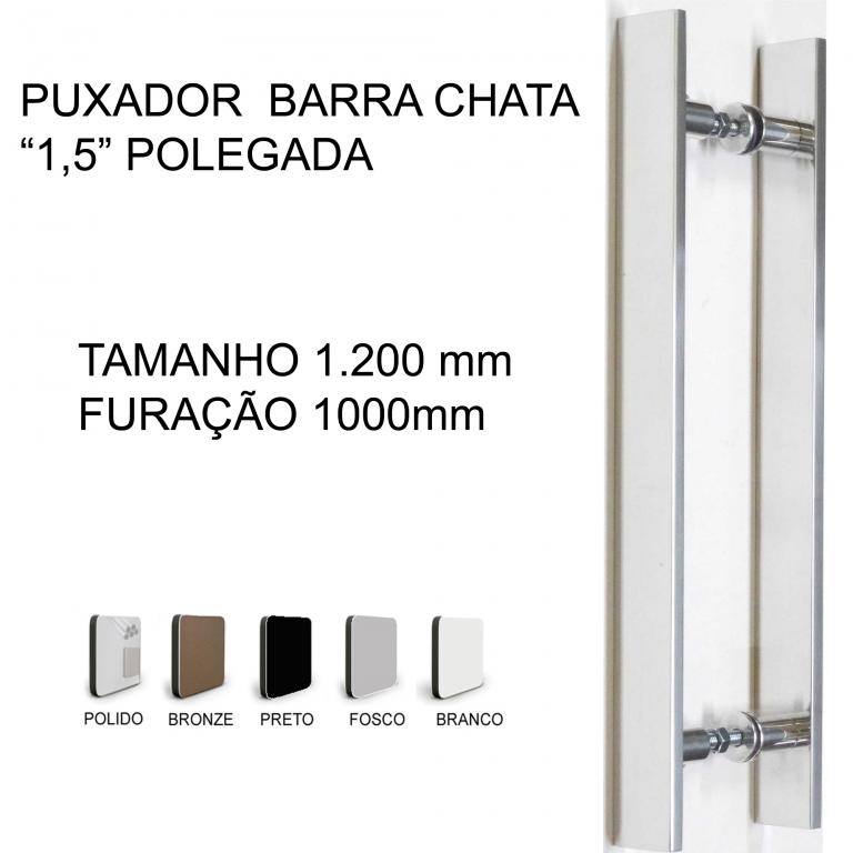 PUXADOR BARRA CHATA 1200 X 1000 (mm)