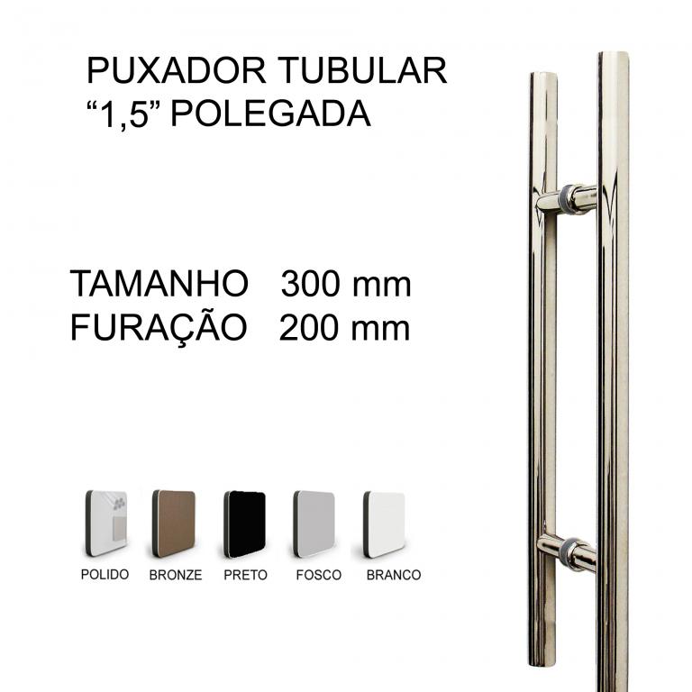 PUXADOR TUBULAR 300 X 200 (mm)